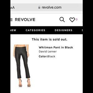 Leather pants